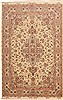 Tabriz Beige Hand Knotted 67 X 104 Area Rug 114-11129 Thumb 0