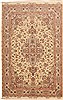 Tabriz Beige Hand Knotted 67 X 104  Area Rug 114-11129 Thumb 0