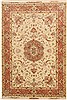 Tabriz Beige Hand Knotted 68 X 911 Area Rug 114-11131 Thumb 0