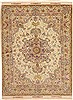 Tabriz Beige Hand Knotted 411 X 68 Area Rug 114-11132 Thumb 0
