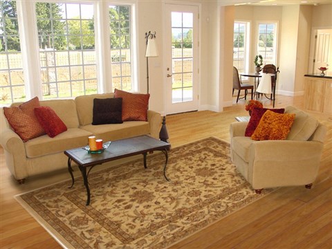 Chobi Yellow Hand Knotted 80 X 103 Area Rug 100-11138 Image 4