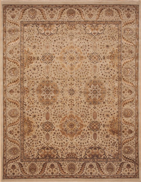Jaipur Beige Hand Knotted 711 X 104 Area Rug 100-11140 Image 0