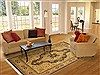 Pak-Persian Beige Hand Knotted 82 X 102 Area Rug 100-11146 Thumb 4