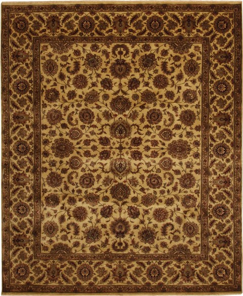 Kashan Yellow Hand Knotted 711 X 99 Area Rug 100-11153 Image 0