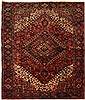 Goravan Red Hand Knotted 86 X 103  Area Rug 100-11154 Thumb 0