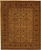 Haji Jalili Brown Hand Knotted 80 X 98 Area Rug 100-11156 Thumb 0