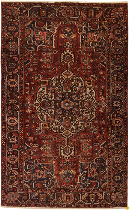 Bakhtiar Red Hand Knotted 99 X 1511  Area Rug 100-11159 Image 0