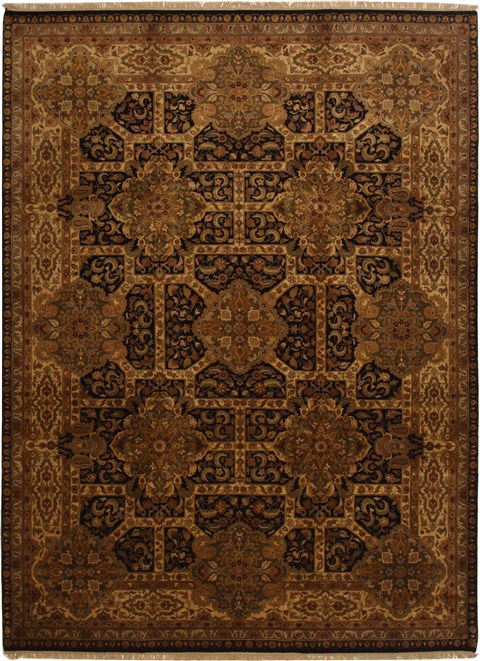 Jaipur Green Hand Knotted 100 X 138  Area Rug 100-11160 Image 0