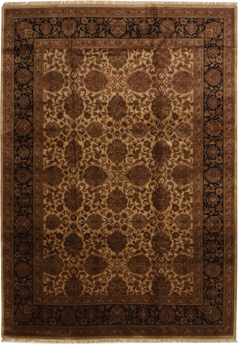 Jaipur Beige Hand Knotted 100 X 140  Area Rug 100-11161 Image 0