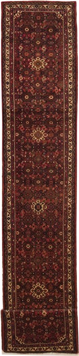 Hossein Abad Red Runner Hand Knotted 29 X 165  Area Rug 100-11177 Image 0