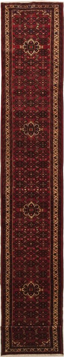 Hossein Abad Red Runner Hand Knotted 24 X 158  Area Rug 100-11179 Image 0