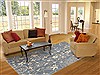 Modern Blue Hand Knotted 60 X 90 Area Rug 100-11181 Thumb 4