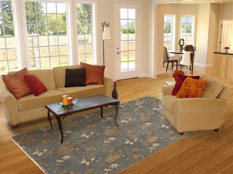 Modern Blue Hand Knotted 60 X 90 Area Rug 100-11183 Image 4