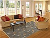 Modern Blue Hand Knotted 60 X 90  Area Rug 100-11183 Thumb 4