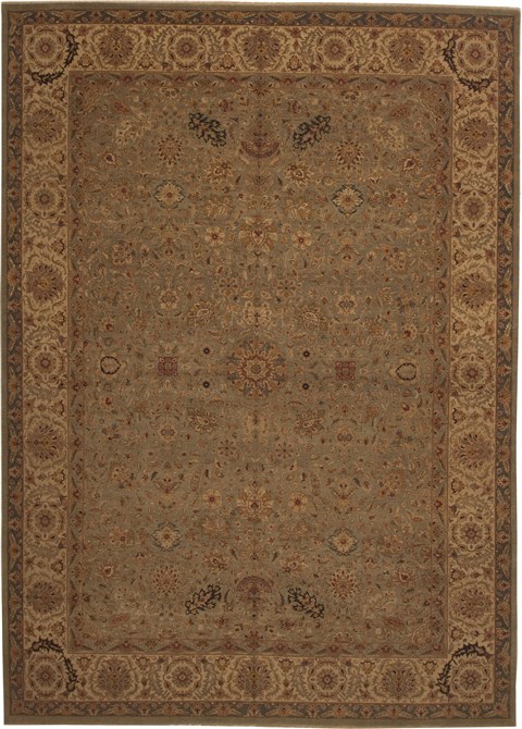 Tabriz Green Hand Knotted 106 X 1311  Area Rug 100-11186 Image 0
