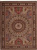 Tabriz Multicolor Hand Knotted 100 X 130  Area Rug 100-11188 Thumb 0