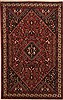Qashqai Red Hand Knotted 53 X 83  Area Rug 100-11189 Thumb 0