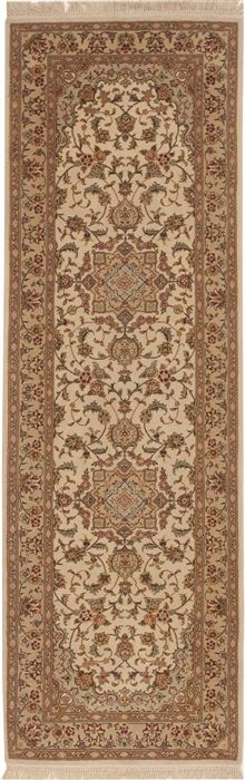 Sino-Persian Beige Runner Hand Knotted 26 X 80  Area Rug 100-11192 Image 0