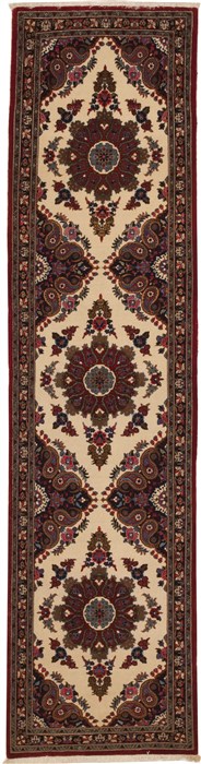 Qum Multicolor Runner Hand Knotted 26 X 100  Area Rug 100-11199 Image 0