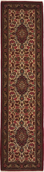 Qum Red Runner Hand Knotted 29 X 102  Area Rug 100-11208 Image 0