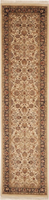 Pak-Persian Beige Runner Hand Knotted 26 X 101  Area Rug 100-11210 Image 0