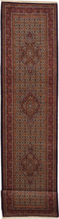 Mood Multicolor Runner Hand Knotted 28 X 129  Area Rug 100-11218 Image 0