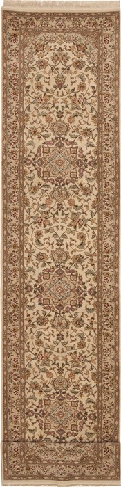 Sino-Persian Beige Runner Hand Knotted 26 X 120  Area Rug 100-11221 Image 0