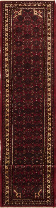 Hossein Abad Red Runner Hand Knotted 26 X 1211  Area Rug 100-11227 Image 0
