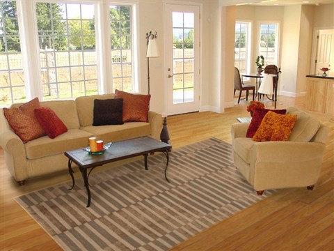 Modern Grey Hand Knotted 60 X 90 Area Rug 100-11228 Image 4