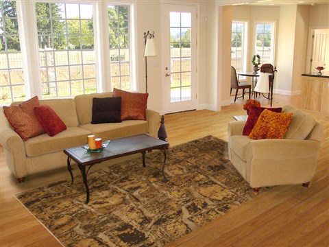 Modern Yellow Hand Knotted 60 X 90 Area Rug 100-11231 Image 4