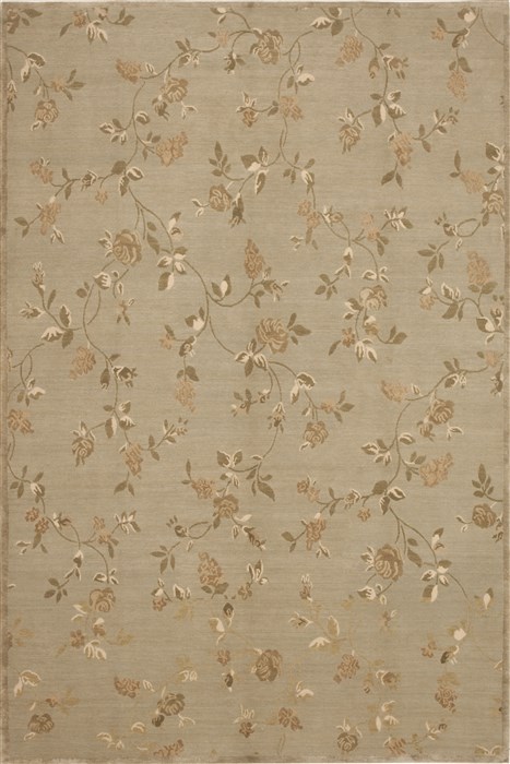 Modern Green Hand Knotted 60 X 90 Area Rug 100-11234 Image 0