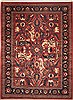 Moshk Abad Red Hand Knotted 129 X 172  Area Rug 100-11245 Thumb 0