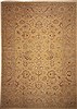 Moshk Abad Yellow Hand Knotted 135 X 189  Area Rug 100-11248 Thumb 0