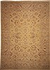 Moshk Abad Yellow Hand Knotted 135 X 189  Area Rug 100-11248 Thumb 0