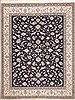Nain Blue Hand Knotted 99 X 129  Area Rug 100-11250 Thumb 0