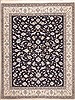 Nain Blue Hand Knotted 99 X 129 Area Rug 100-11250 Thumb 0