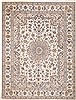 Nain White Hand Knotted 95 X 129  Area Rug 100-11251 Thumb 0