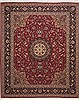 Tabriz Red Hand Knotted 82 X 99 Area Rug 100-11253 Thumb 0
