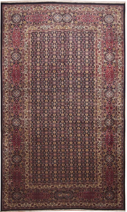 Tabriz Blue Hand Knotted 90 X 135  Area Rug 100-11254 Image 0