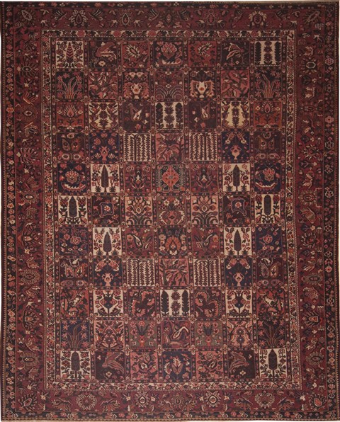 Bakhtiar Brown Hand Knotted 1011 X 138  Area Rug 100-11263 Image 0