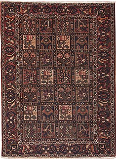 Bakhtiar Multicolor Hand Knotted 5'1" X 6'10"  Area Rug 100-11265
