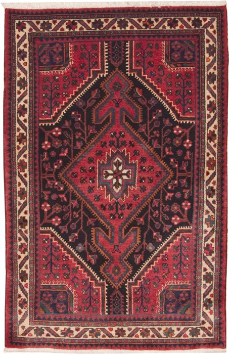 Bakhtiar Red Hand Knotted 30 X 50 Area Rug 100-11266 Image 0