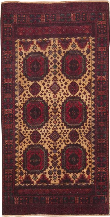 Baluch Beige Hand Knotted 33 X 59  Area Rug 100-11267 Image 0