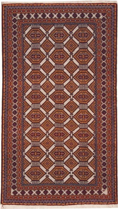 Baluch White Hand Knotted 34 X 63  Area Rug 100-11270 Image 0