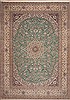 Nain Green Hand Knotted 99 X 135 Area Rug 100-11273 Thumb 0