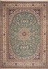 Nain Green Hand Knotted 99 X 135  Area Rug 100-11273 Thumb 0