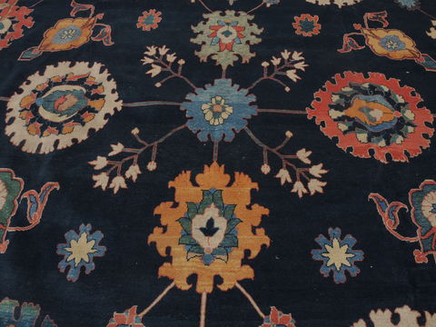 Tabriz Blue Hand Knotted 136 X 1711 Area Rug 100-11278 Image 11