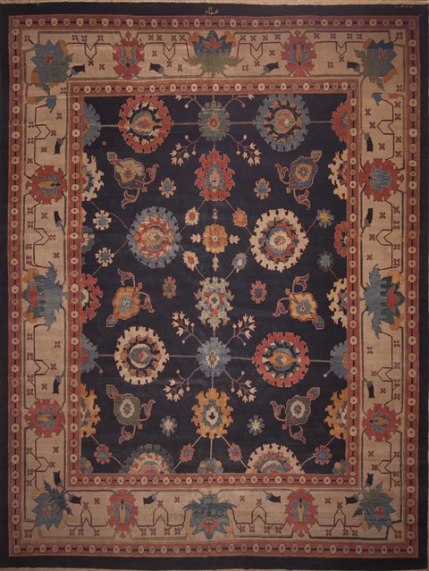 Tabriz Blue Hand Knotted 136 X 1711 Area Rug 100-11278 Image 0