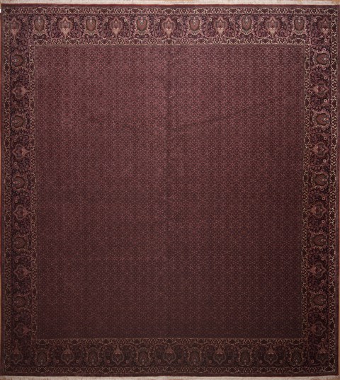 Bidjar Red Hand Knotted 132 X 148  Area Rug 100-11291 Image 0