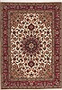 Tabriz Beige Hand Knotted 411 X 611  Area Rug 100-11292 Thumb 0